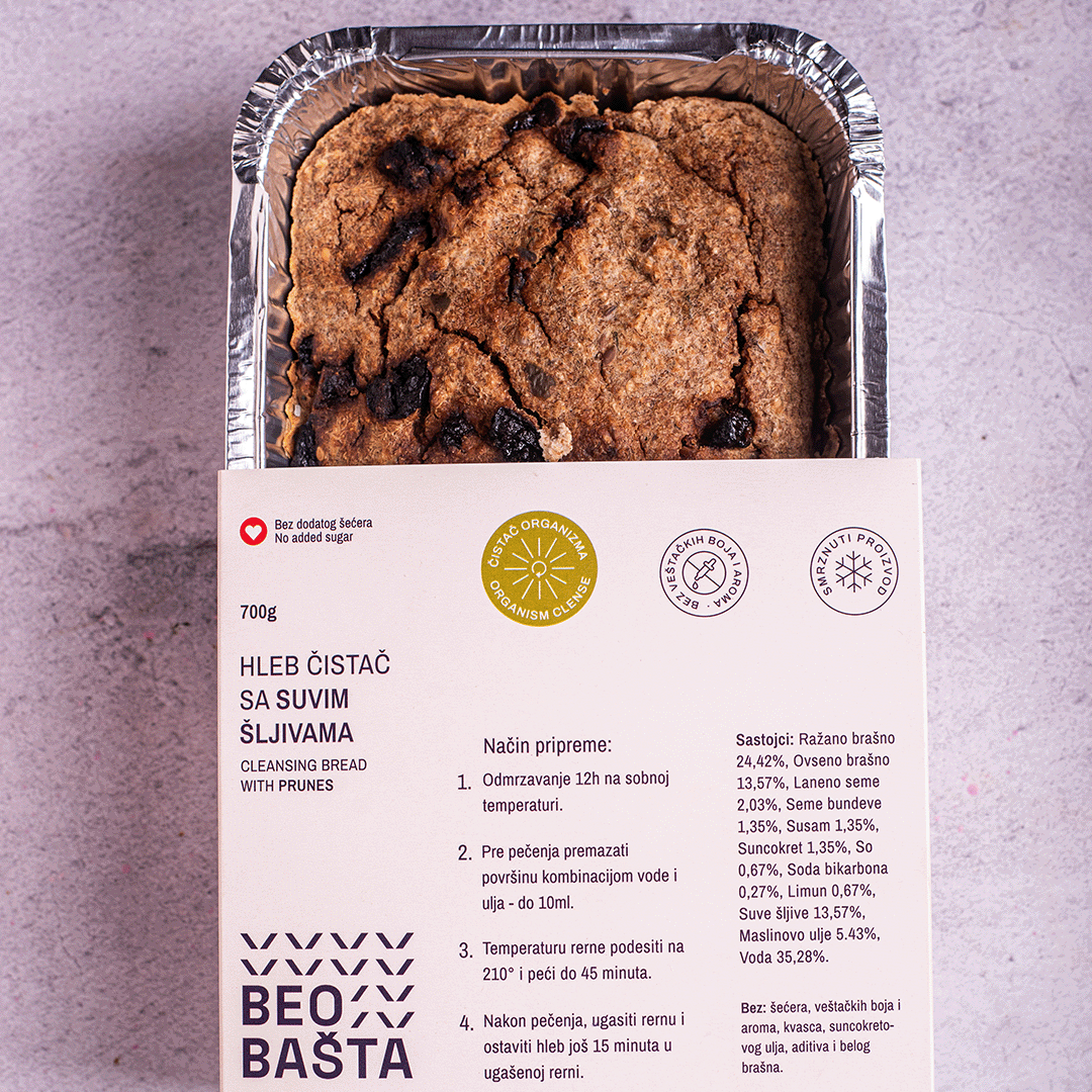 Hleb čistač sa suvim šljivama