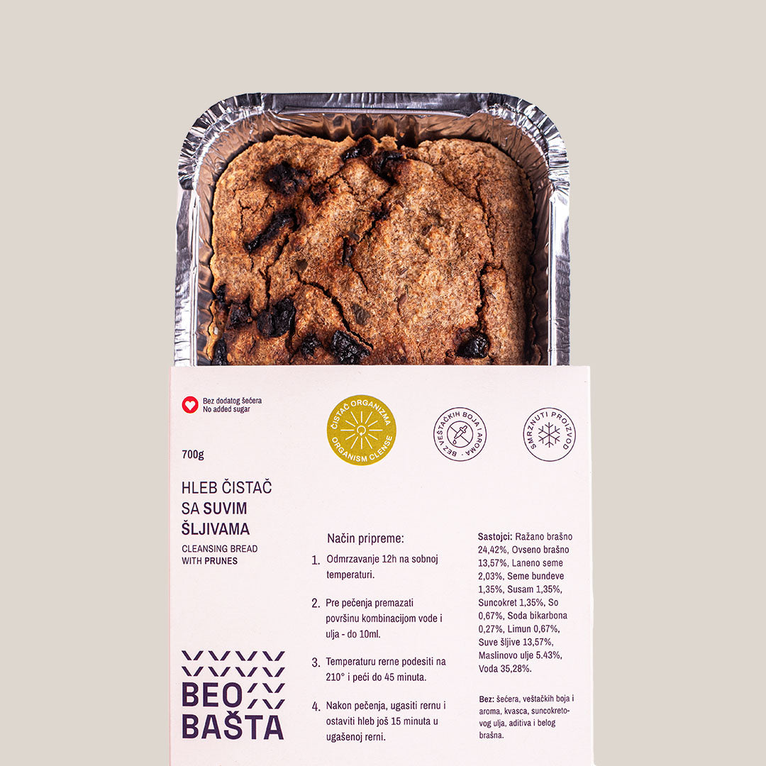 Hleb čistač sa suvim šljivama